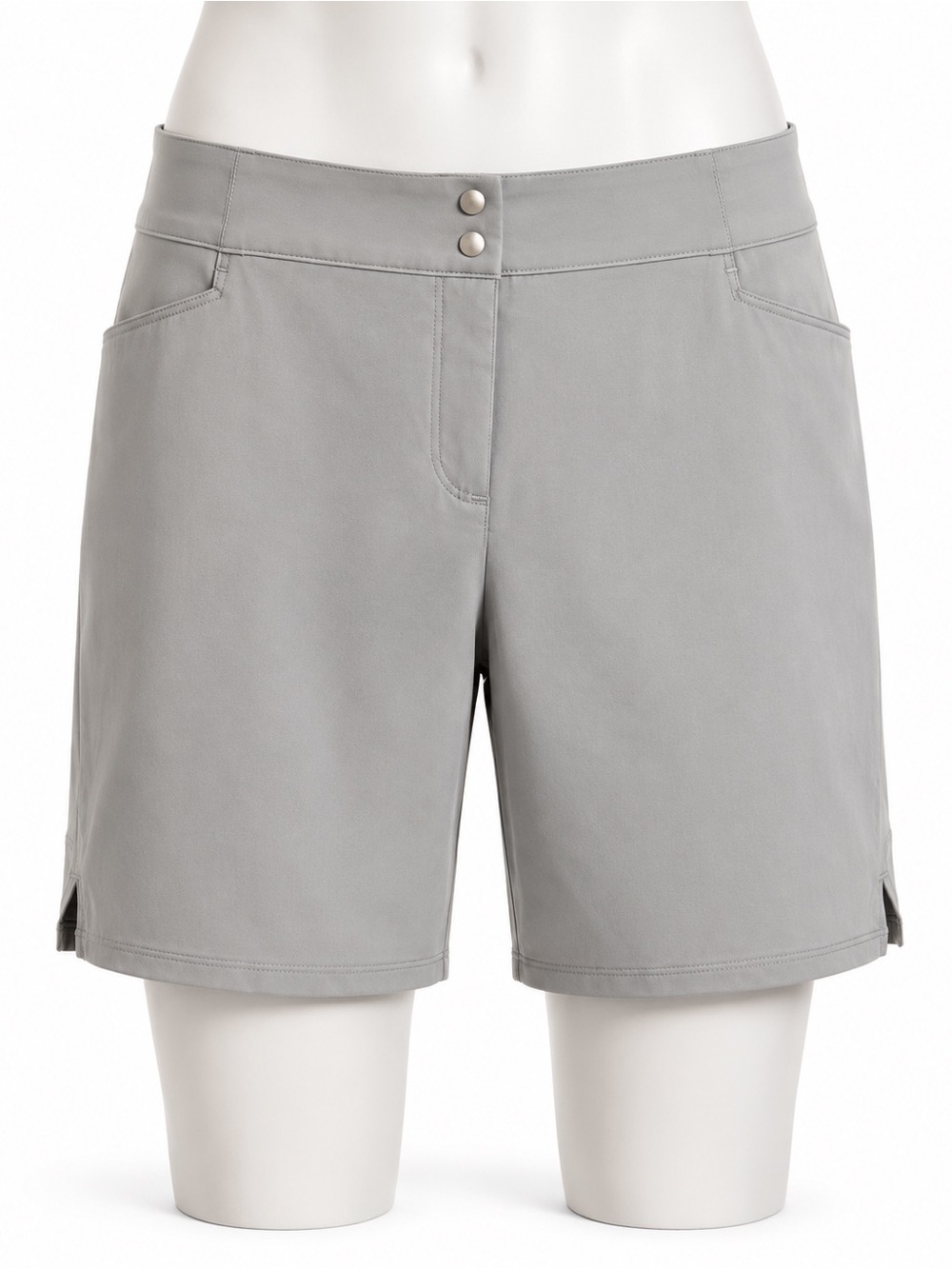 Adidas Golf Gray Performance Shorts Women's Size 16 Stretch Lightweight